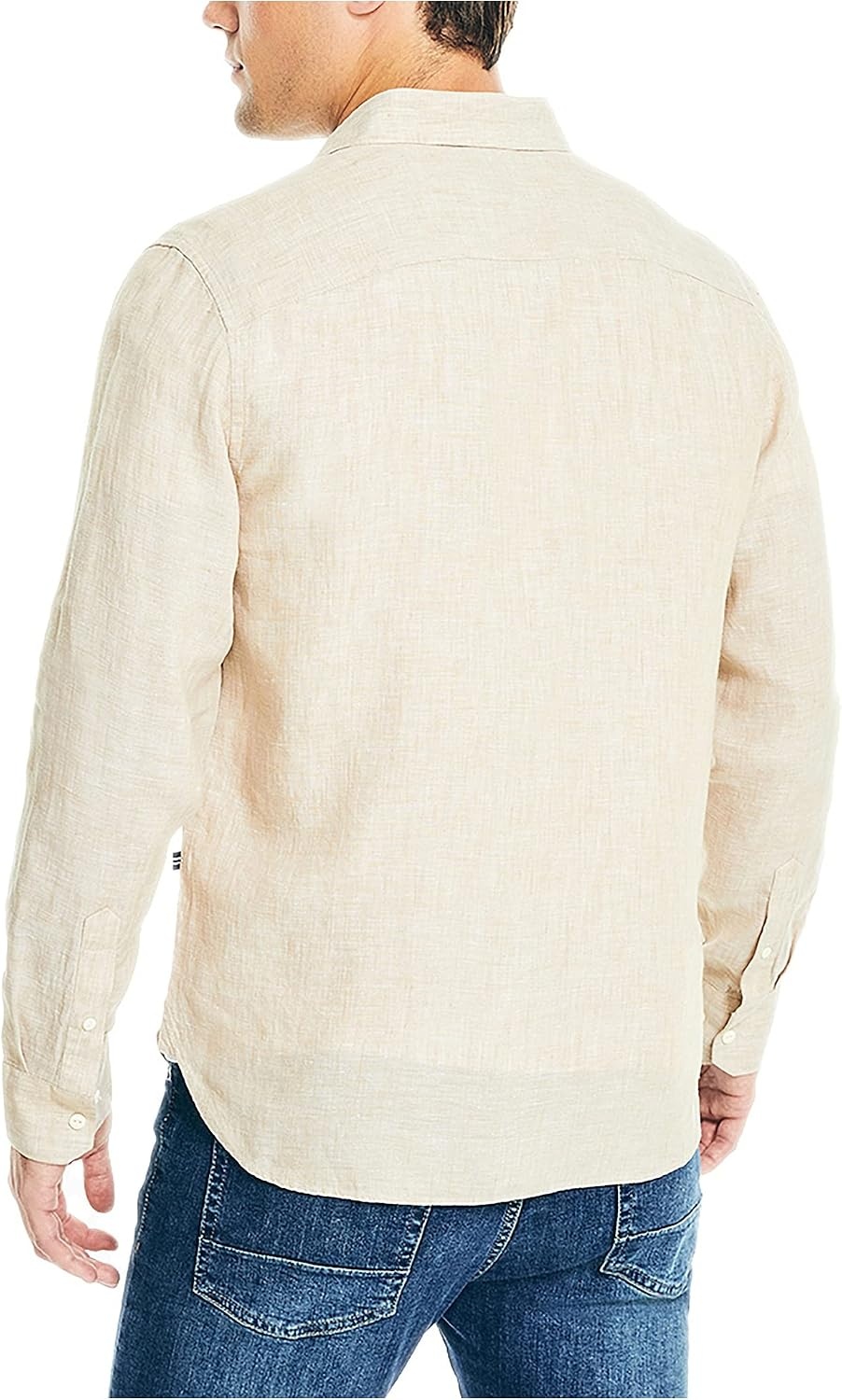 image:imageNautica Mens Nautica Sustainably Crafted Classic Fit Linen ShirtSandy Bar