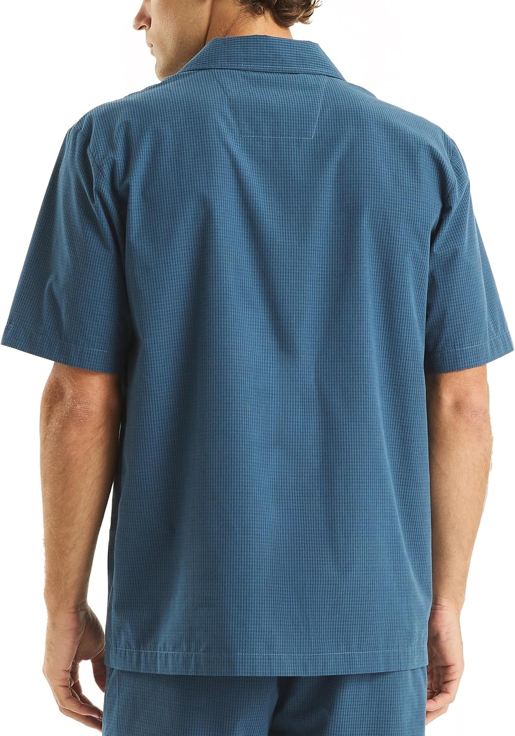 image:imageNautica Mens Nautica Sustainably Crafted Plaid Camp Sleep ShirtEnsign Blue