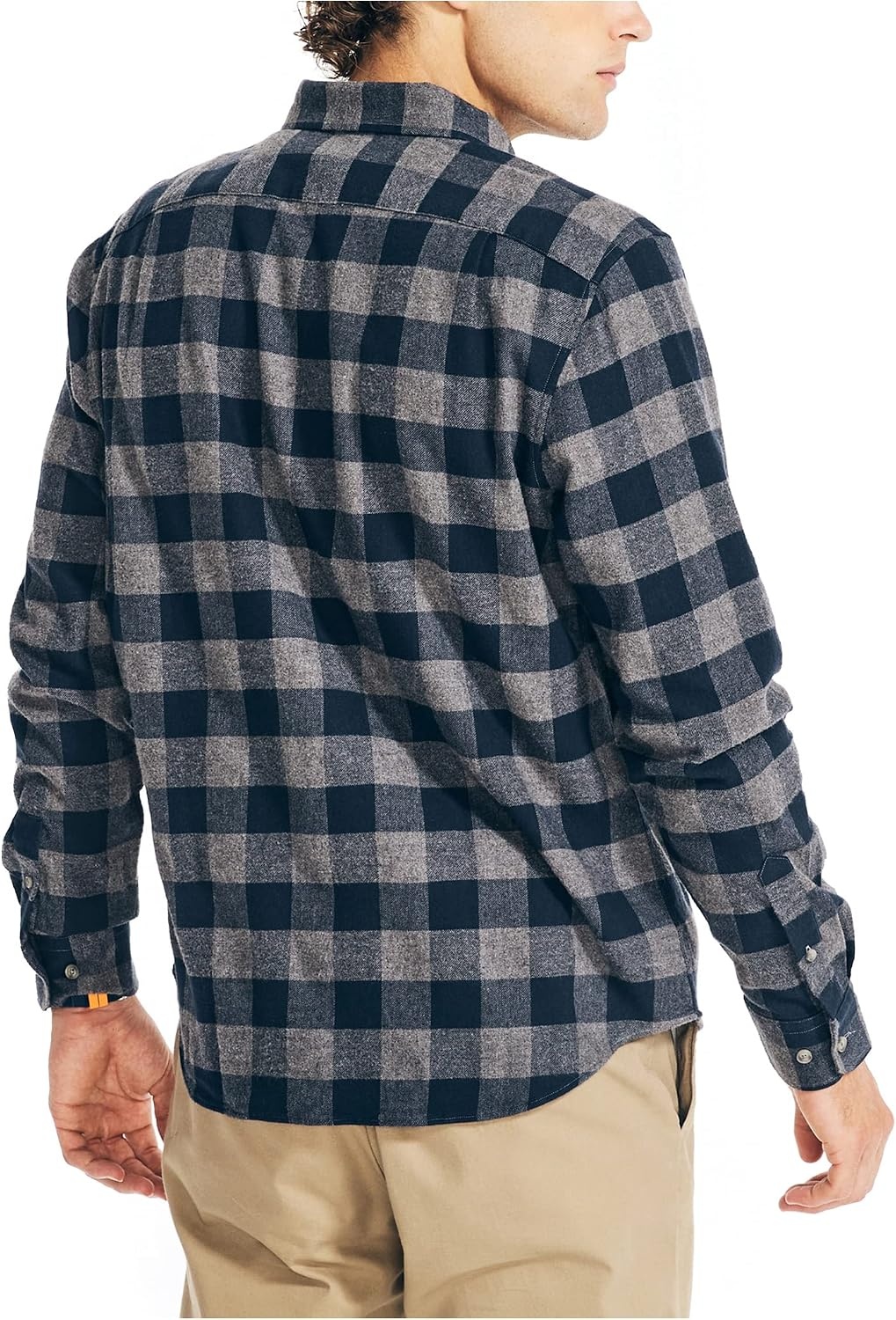 image:imageNautica Mens Nautica Sustainably Crafted Plaid Flannel ShirtGrey Heather