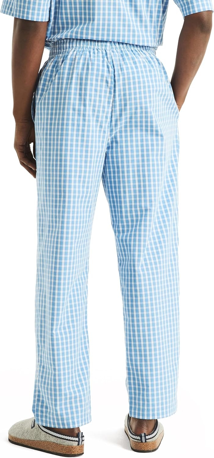 image:imageNautica Mens Nautica Sustainably Crafted Plaid Poplin Sleep PantBlue Yonder