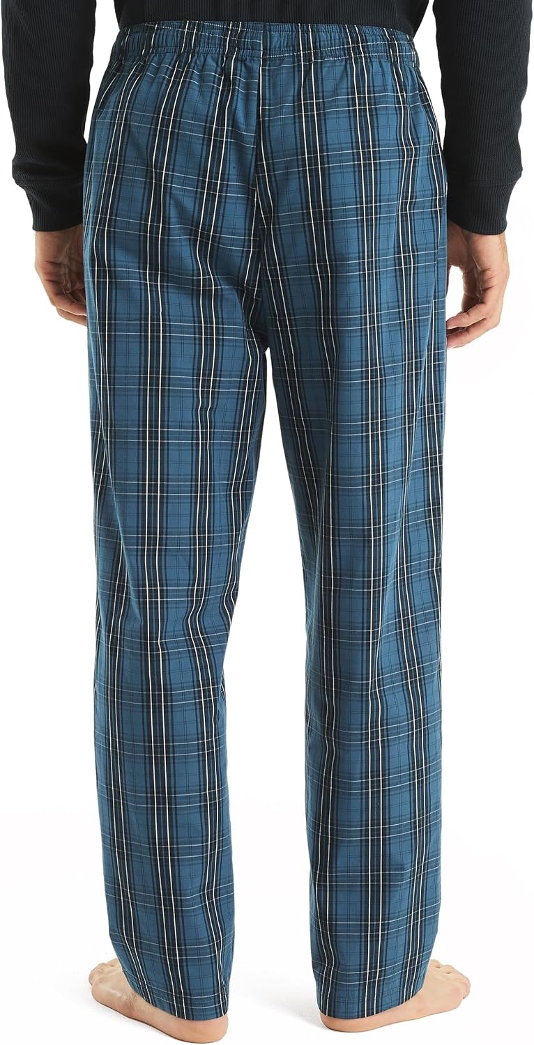 image:imageNautica Mens Nautica Sustainably Crafted Plaid Poplin Sleep PantEnsign Blue
