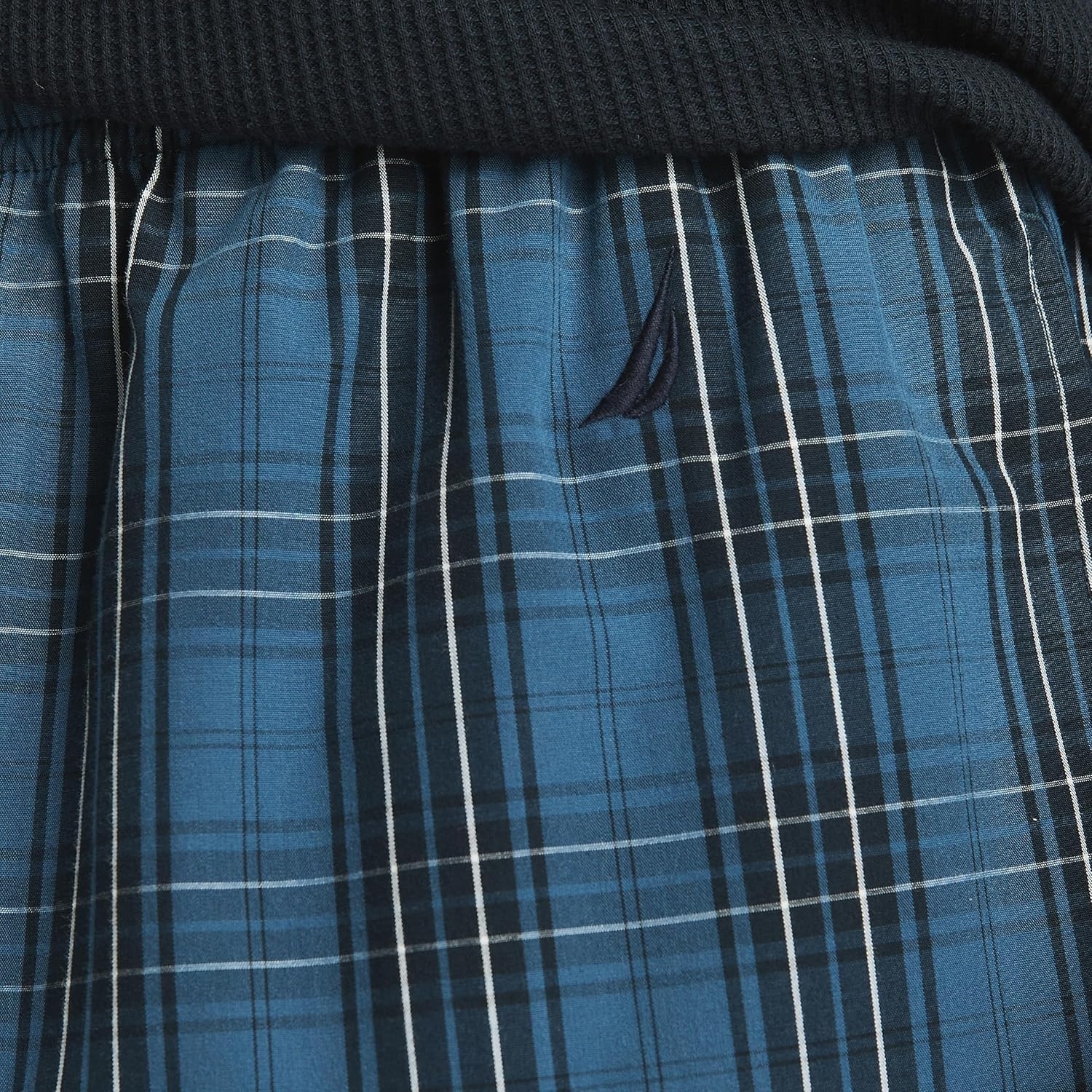 image:imageNautica Mens Nautica Sustainably Crafted Plaid Poplin Sleep PantEnsign Blue