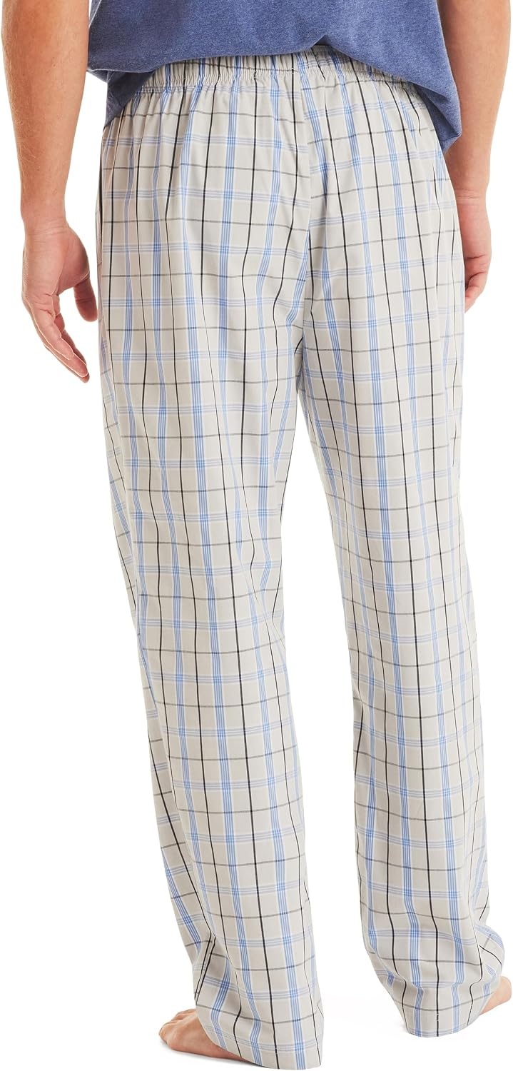 image:imageNautica Mens Nautica Sustainably Crafted Plaid Poplin Sleep PantHigh Rise