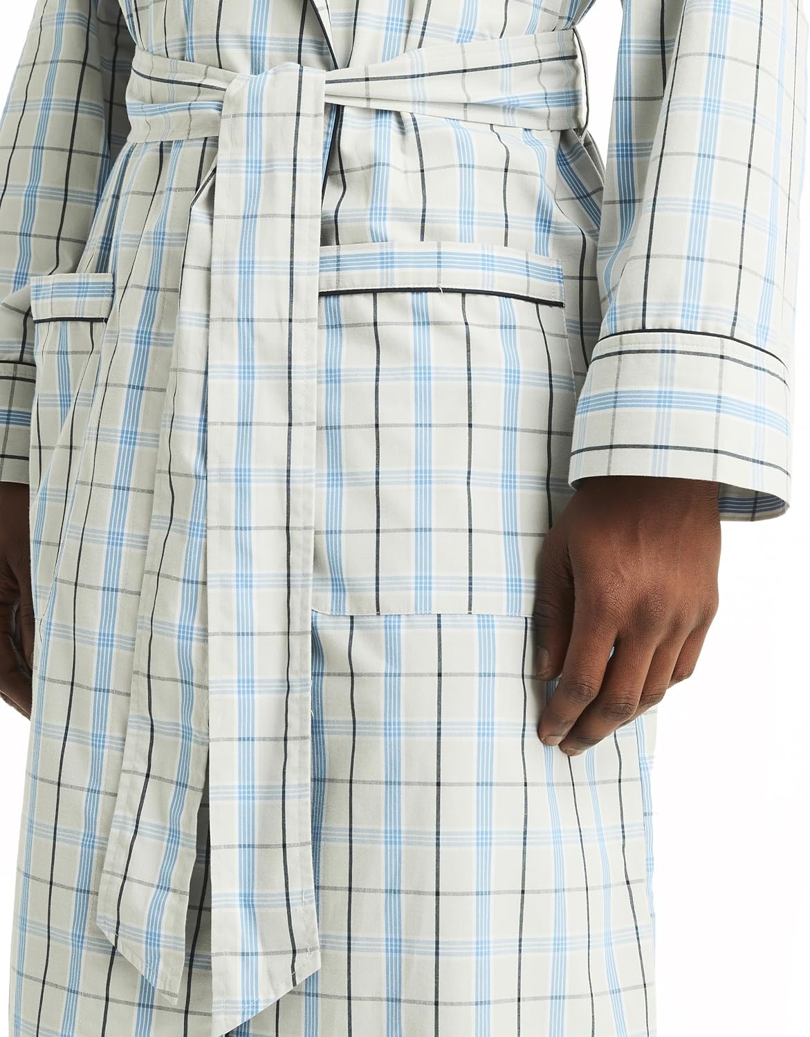 image:imageNautica Mens Nautica Sustainably Crafted Plaid RobeHigh Rise
