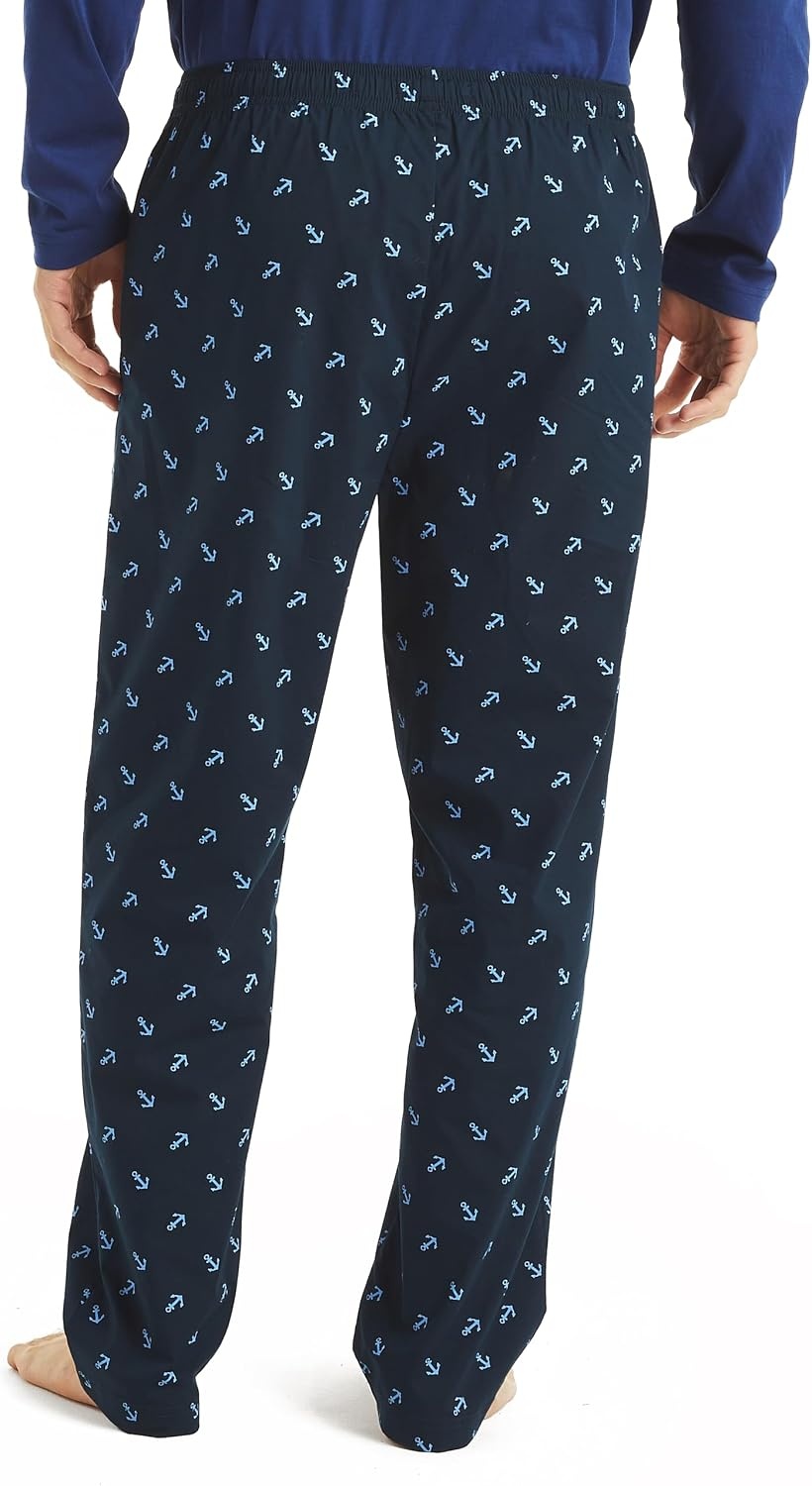 image:imageNautica Mens Nautica Sustainably Crafted Printed Poplin Sleep PantMaritime Navy