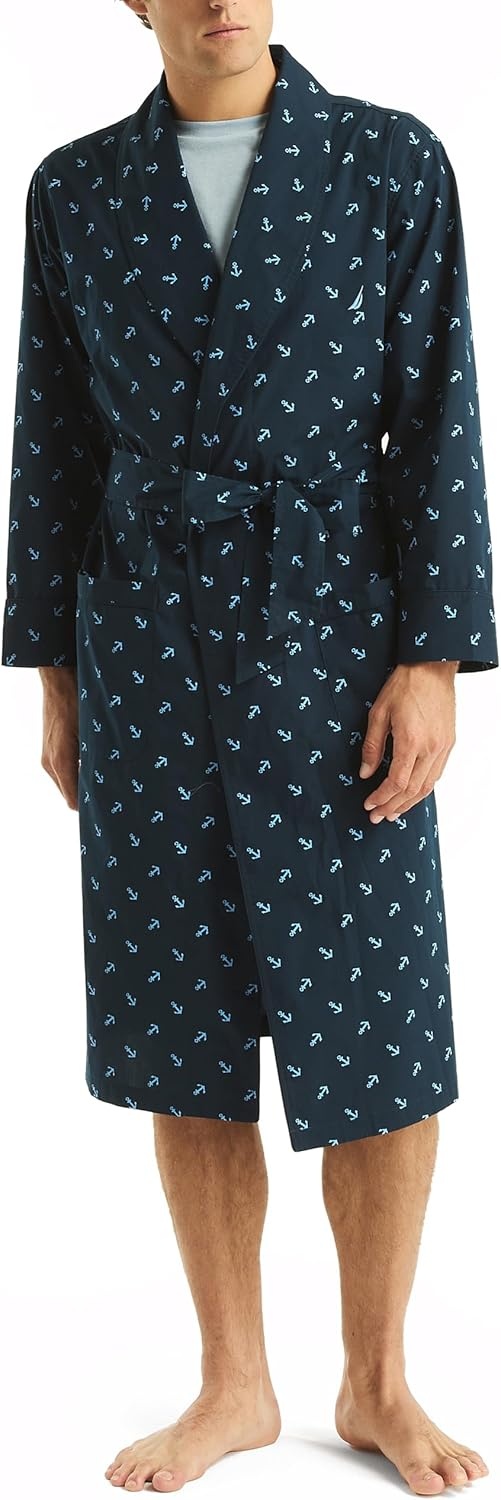 image:imageNautica Mens Nautica Sustainably Crafted Printed RobeMaritime Navy