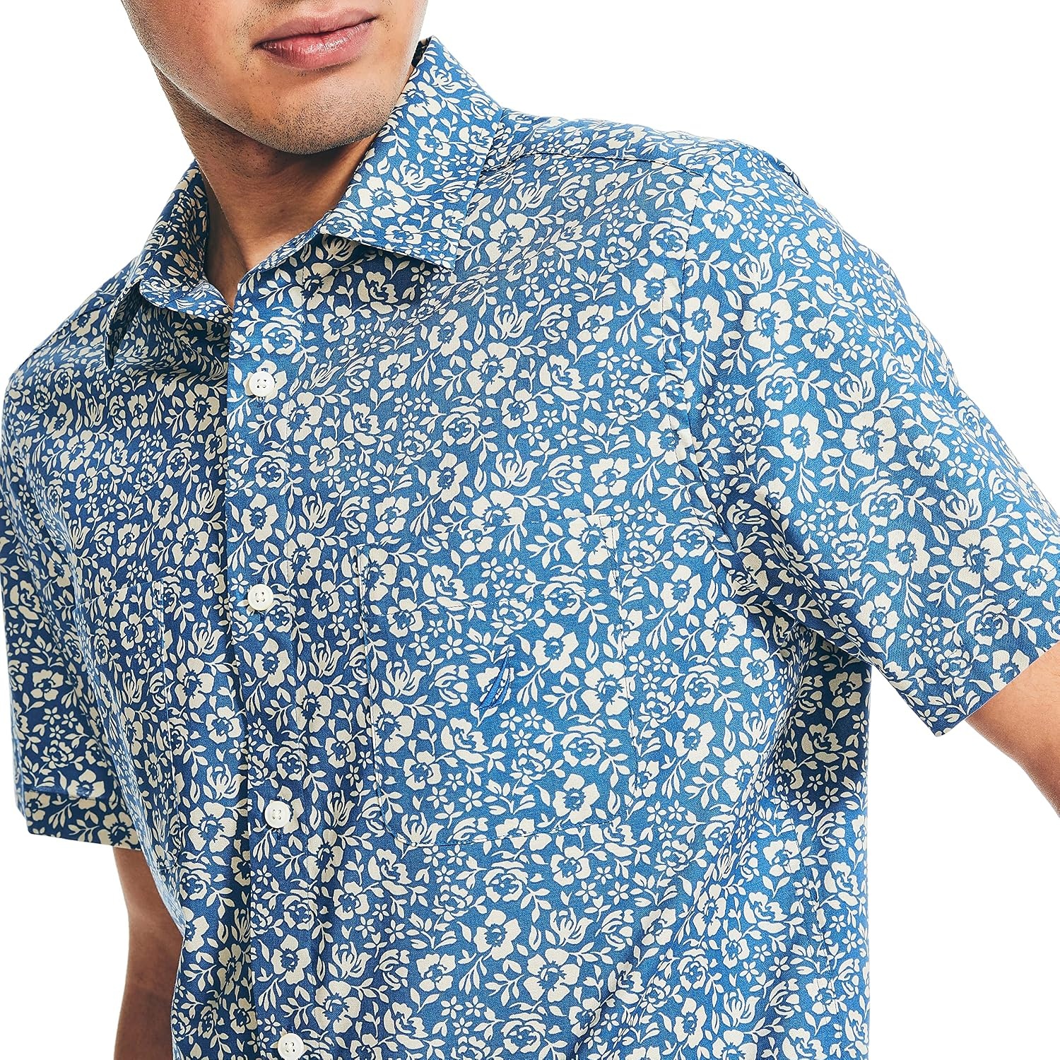 image:imageNautica Mens Nautica Sustainably Crafted Printed ShortSleeve ShirtUndercurrent