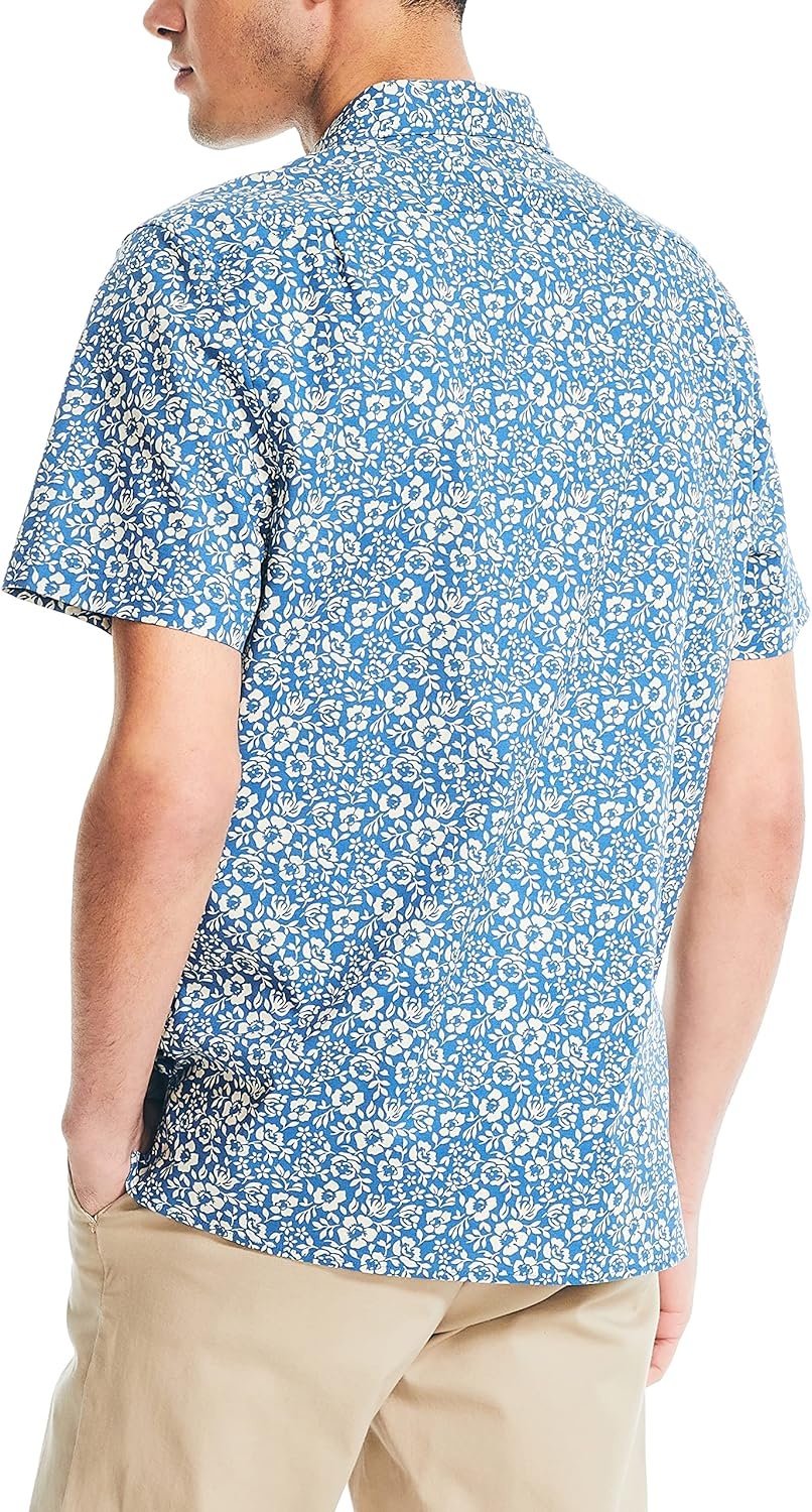 image:imageNautica Mens Nautica Sustainably Crafted Printed ShortSleeve ShirtUndercurrent