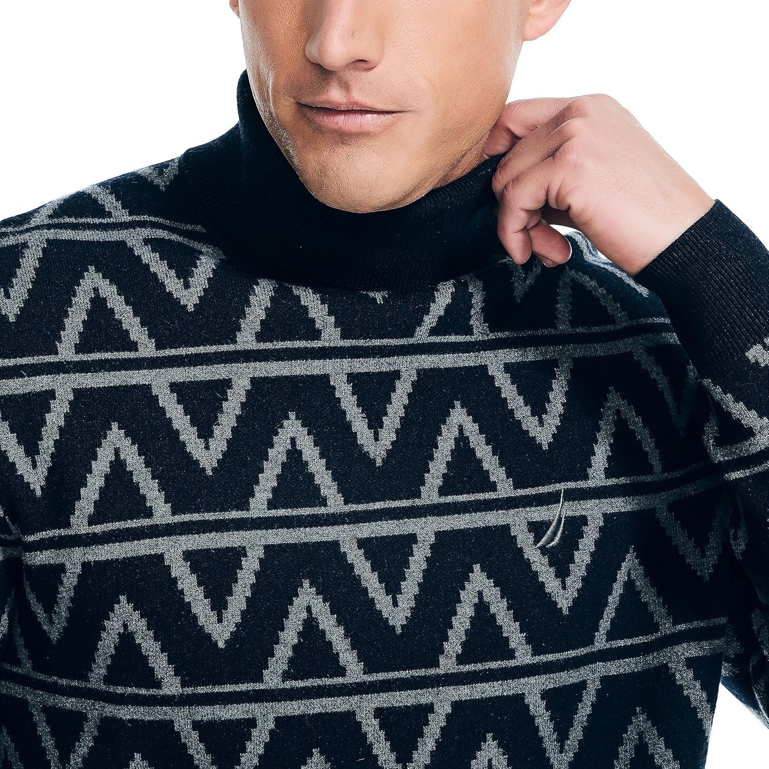 image:imageNautica Mens Nautica Sustainably Crafted Turtleneck SweaterNavy Seas