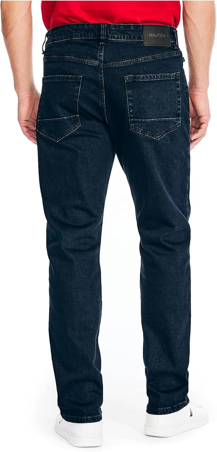 image:imageNautica Mens Nautica Vintage Straight Stretch DenimBlack Lagoon Wash