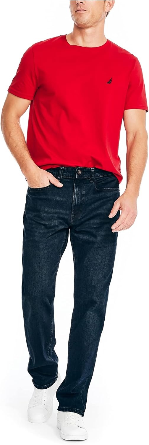 image:imageNautica Mens Nautica Vintage Straight Stretch DenimBlack Lagoon Wash