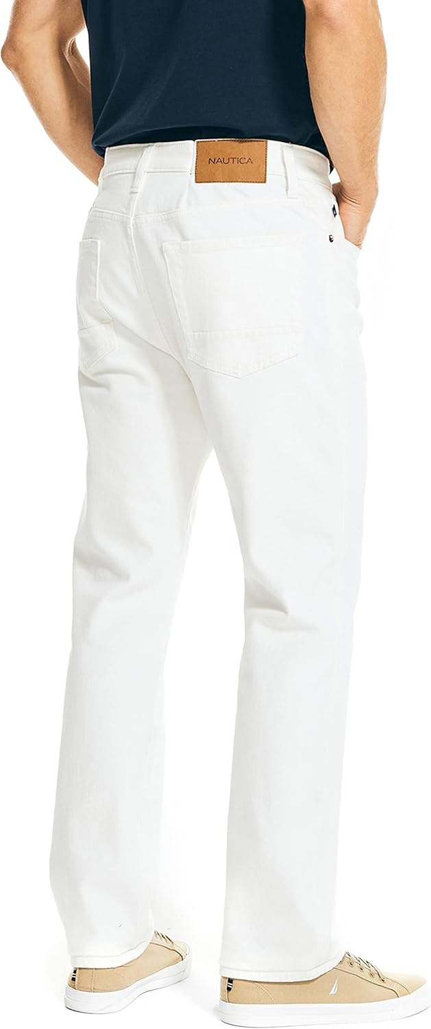 image:imageNautica Mens Nautica Vintage Straight Stretch DenimGlacier Bay Wash