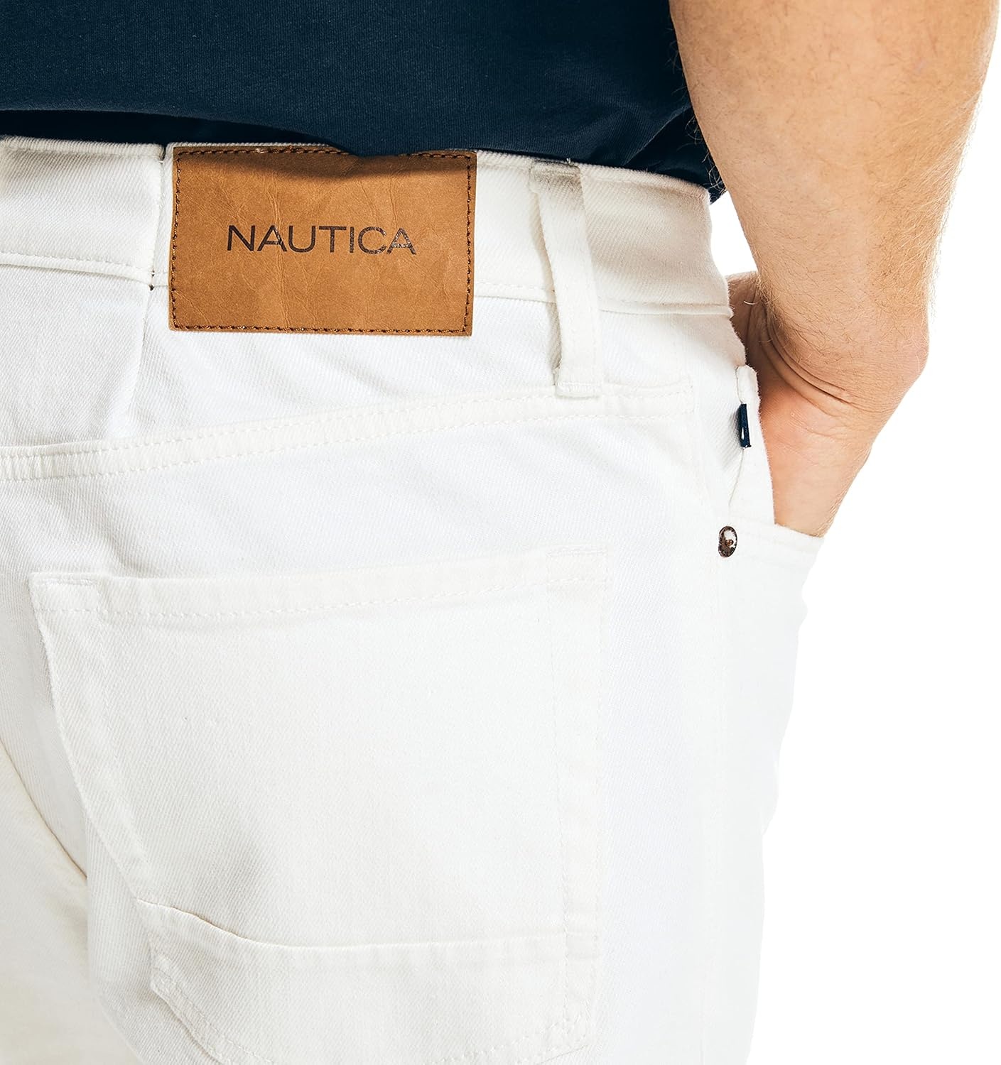 image:imageNautica Mens Nautica Vintage Straight Stretch DenimGlacier Bay Wash