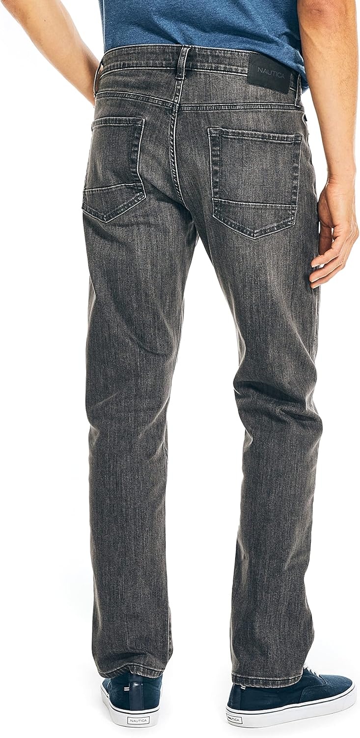 image:imageNautica Mens Nautica Vintage Straight Stretch DenimMidnight Tide Wash