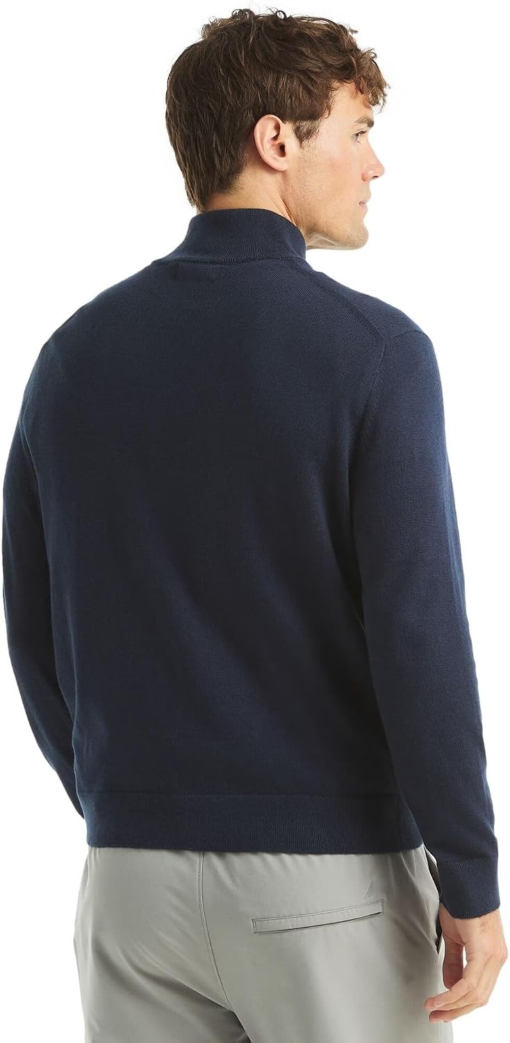 image:imageNautica Mens Navtech QuarterZip SweaterThe French Navy