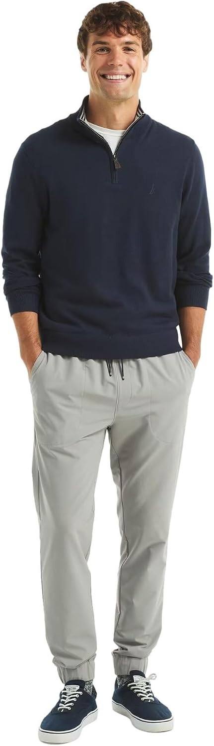 image:imageNautica Mens Navtech QuarterZip SweaterThe French Navy