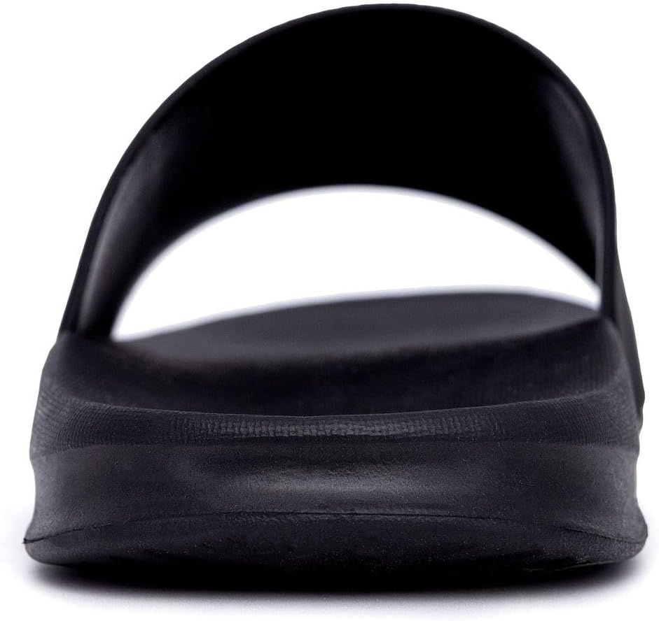 image:imageNautica Mens Open Toe Slide Sandals Comfortable Indoor amp Outdoor Shower SlippersBlack Mono Porter