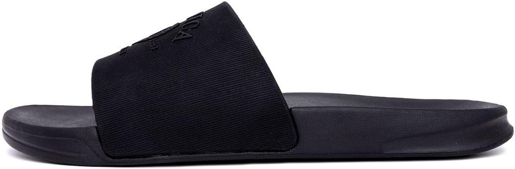 image:imageNautica Mens Open Toe Slide Sandals Comfortable Indoor amp Outdoor Shower SlippersBlack Mono Porter