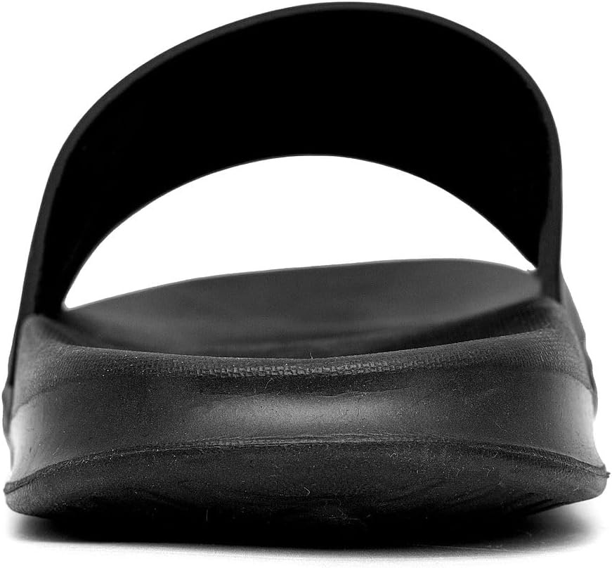 image:imageNautica Mens Open Toe Slide Sandals Comfortable Indoor amp Outdoor Shower SlippersBlackbower Mono