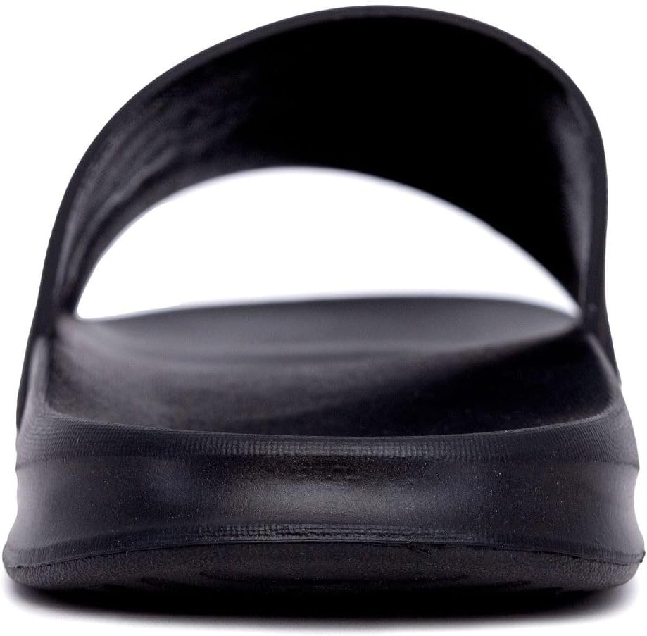 image:imageNautica Mens Open Toe Slide Sandals Comfortable Indoor amp Outdoor Shower SlippersBlacklasal