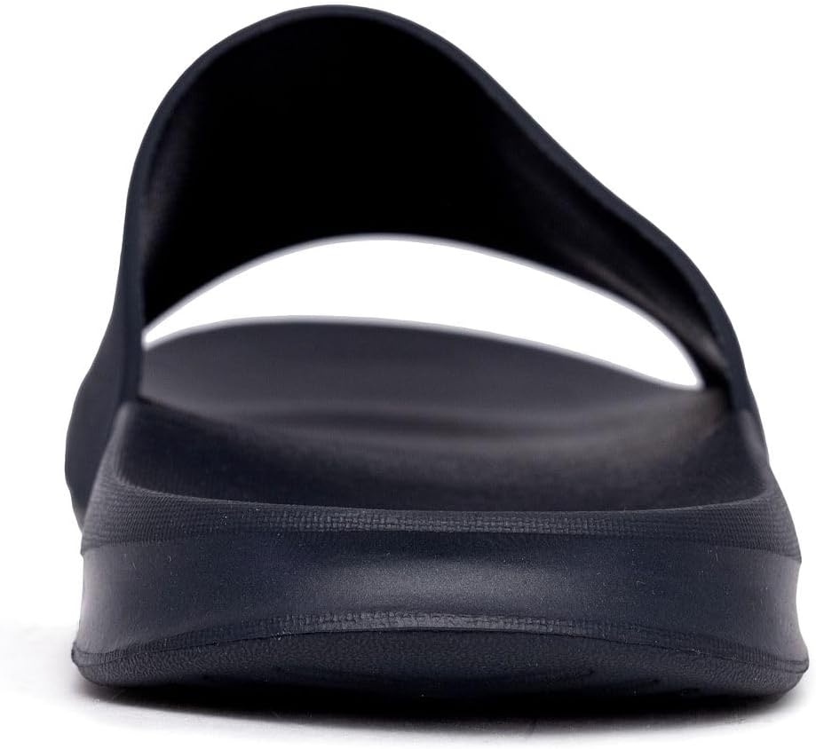 image:imageNautica Mens Open Toe Slide Sandals Comfortable Indoor amp Outdoor Shower SlippersNavy White Porter
