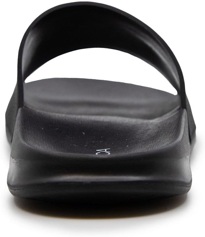 image:imageNautica Mens Open Toe Slide Sandals Comfortable Indoor amp Outdoor Shower SlippersPorter BlackBlack