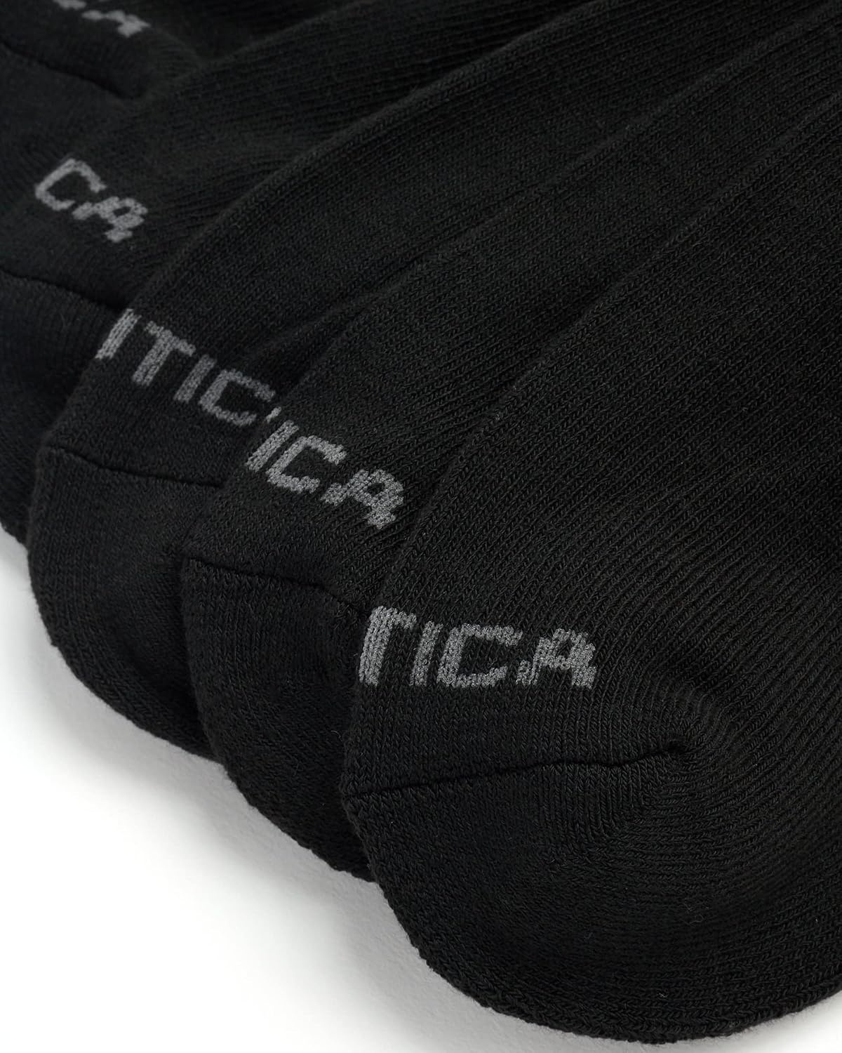 image:imageNautica Mens Quarter Socks 8 Pack Comfort Stretch Cushioned MoistureWicking Athletic Ankle Socks for Men Sizes 6125Black