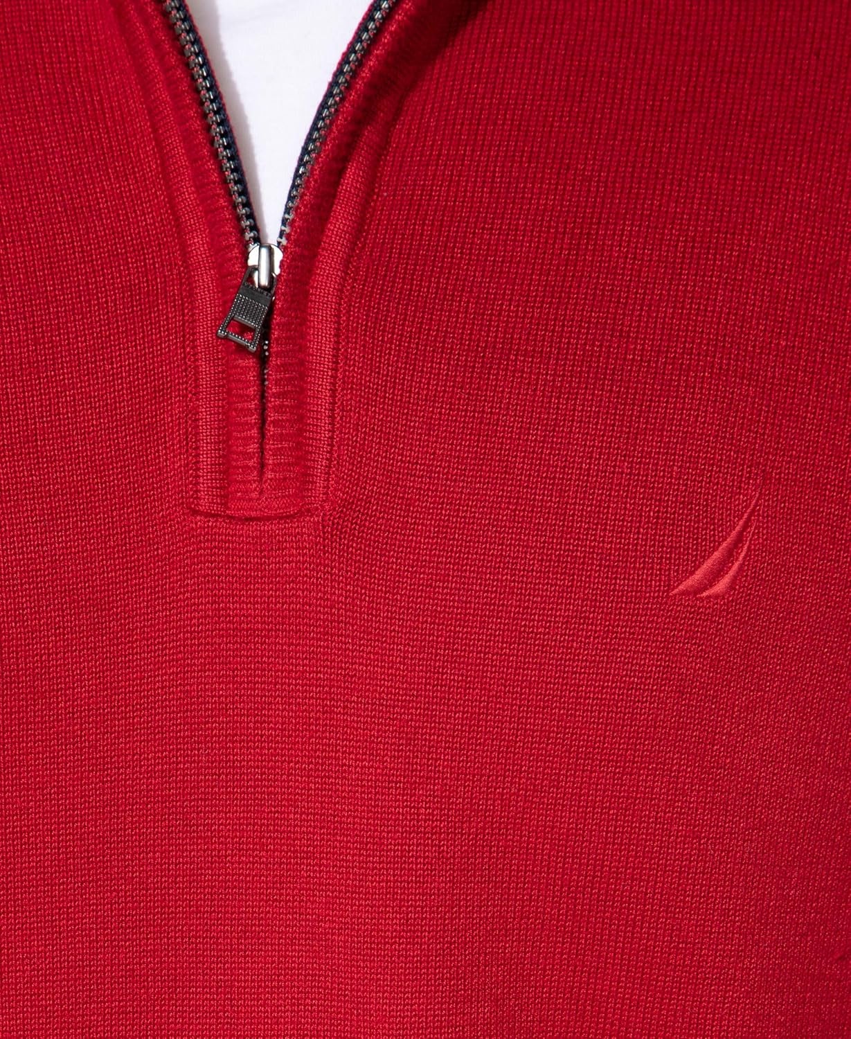 image:imageNautica Mens QuarterZip SweaterNautica Red