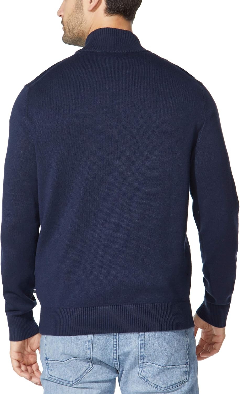 image:imageNautica Mens QuarterZip SweaterNavy