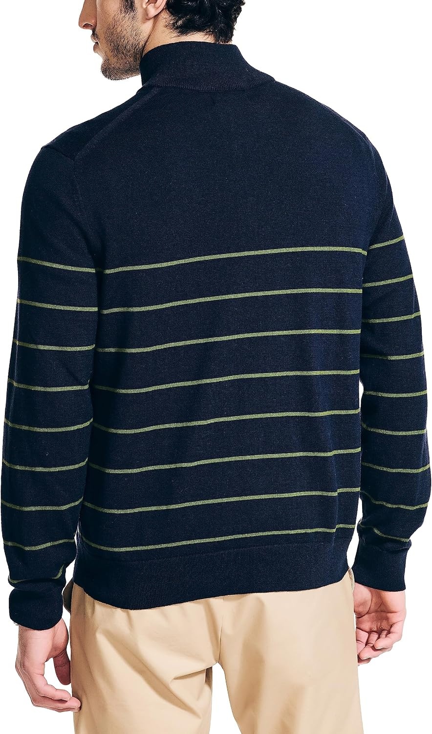 image:imageNautica Mens QuarterZip SweaterNavy Seas