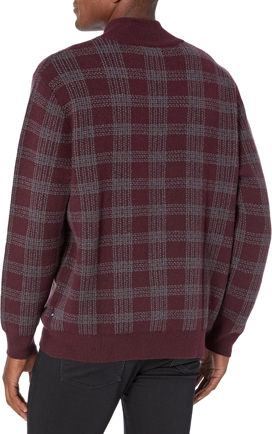 image:imageNautica Mens QuarterZip SweaterShipwreck Burgundy
