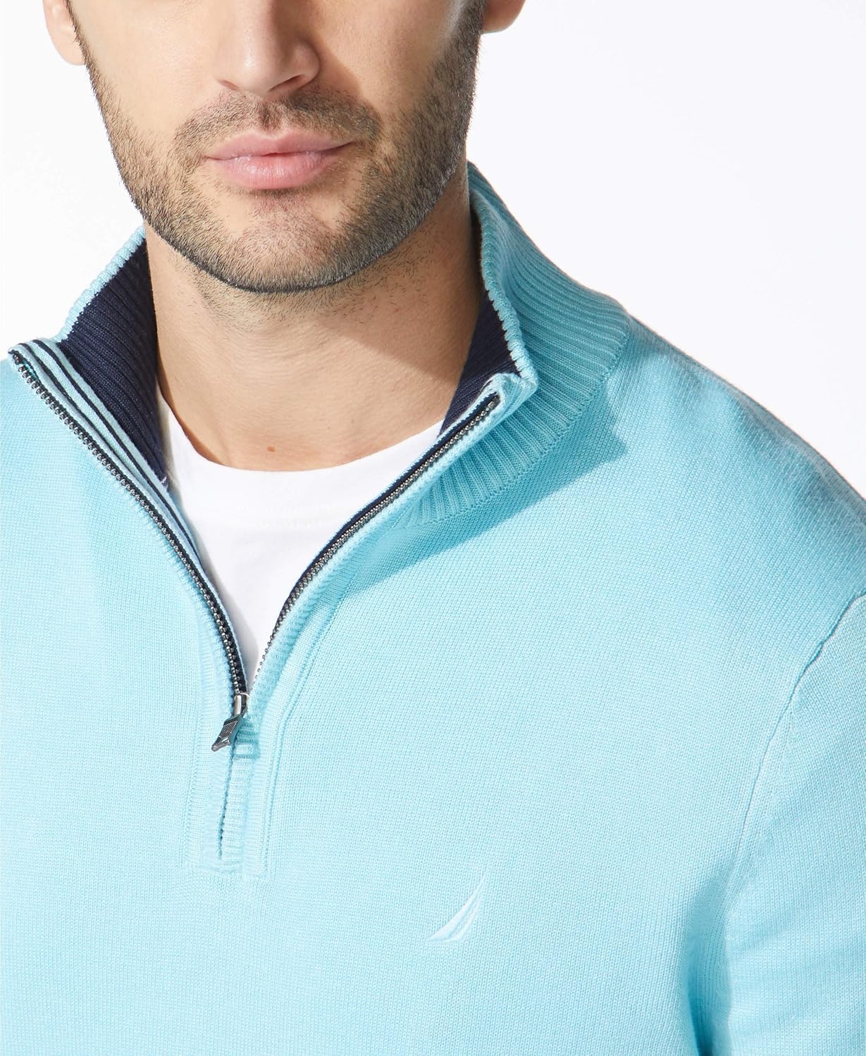 image:imageNautica Mens QuarterZip SweaterWaterslide