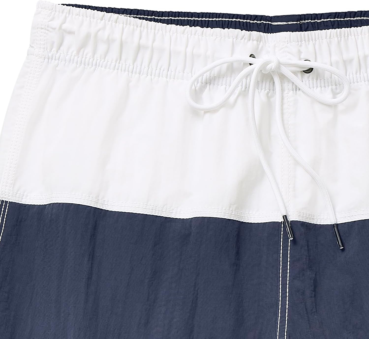 image:imageNautica Mens Quick Dry Classic Logo TriBlock Series Swim TrunkBright Cobalt