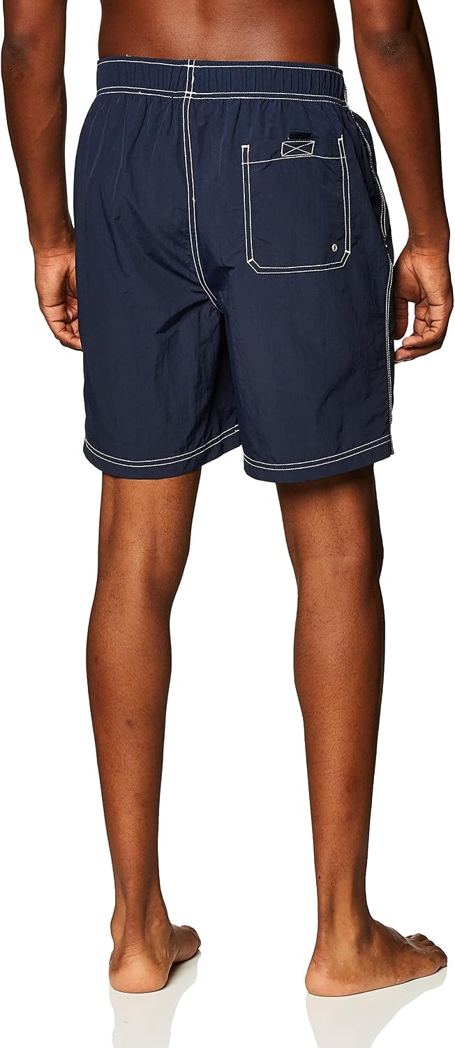 image:imageNautica Mens Quick Dry Solid Swim TrunkNavy