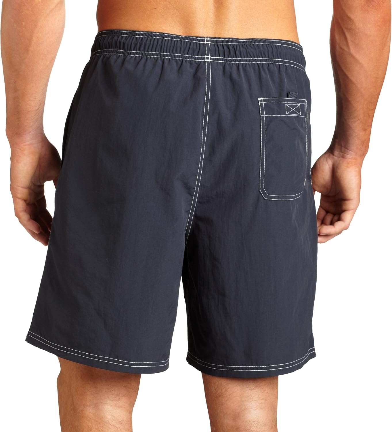 image:imageNautica Mens Quick Dry Solid Swim TrunkNavy