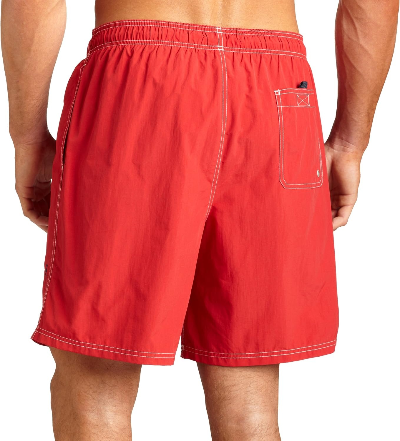 image:imageNautica Mens Quick Dry Solid Swim TrunkRed
