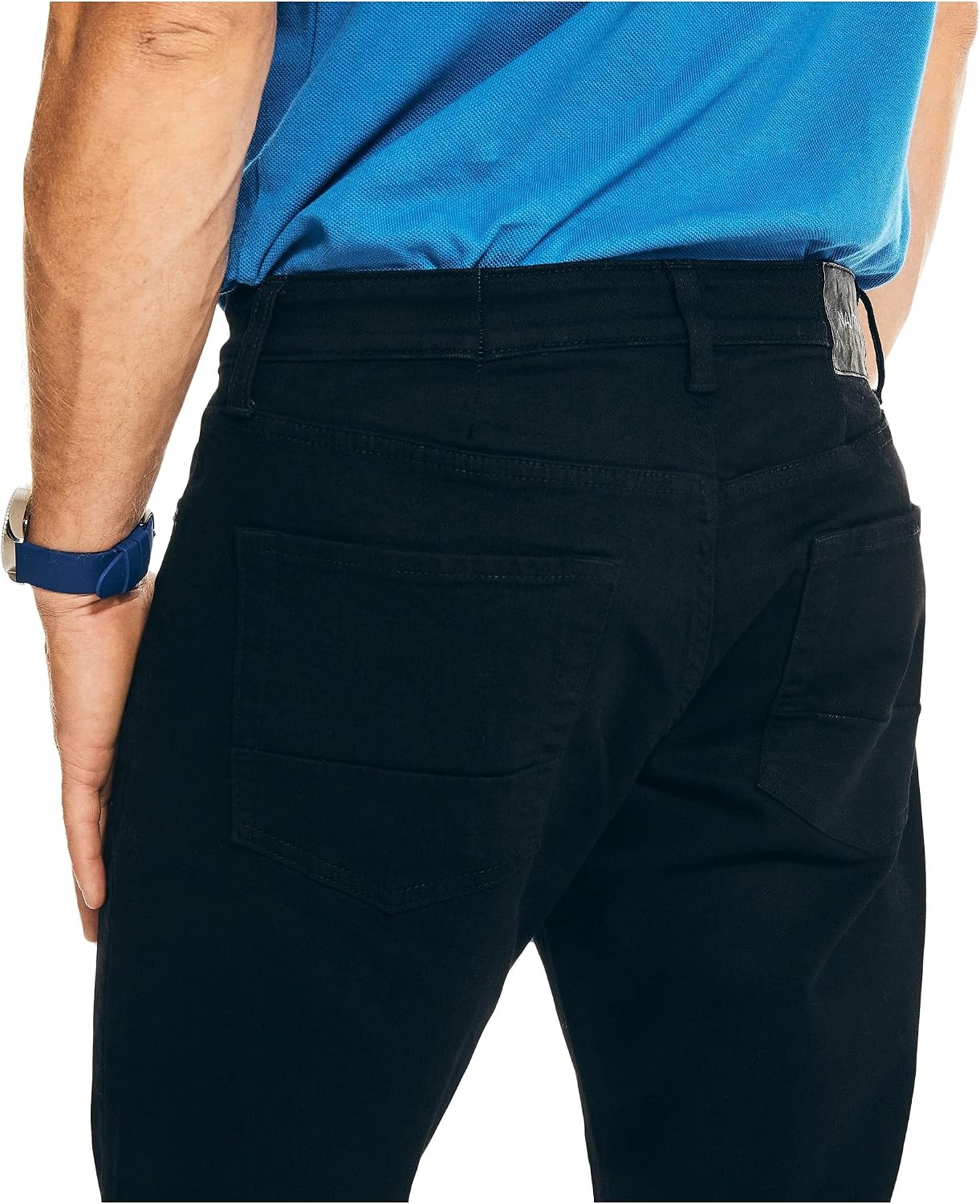 image:imageNautica Mens Relaxed Fit Denim JeansBlack Ink