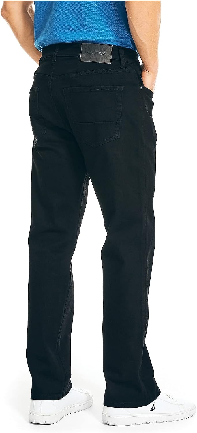 image:imageNautica Mens Relaxed Fit Denim JeansBlack Ink