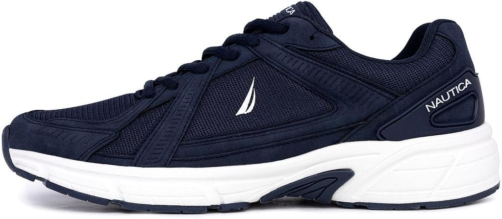 image:imageNautica Mens Running Sneakers Sport Fashion LaceUp Athletic Soft Shoes for Gym Tennis Men Cushioned Breathable Lightweight amp ComfortableNavy