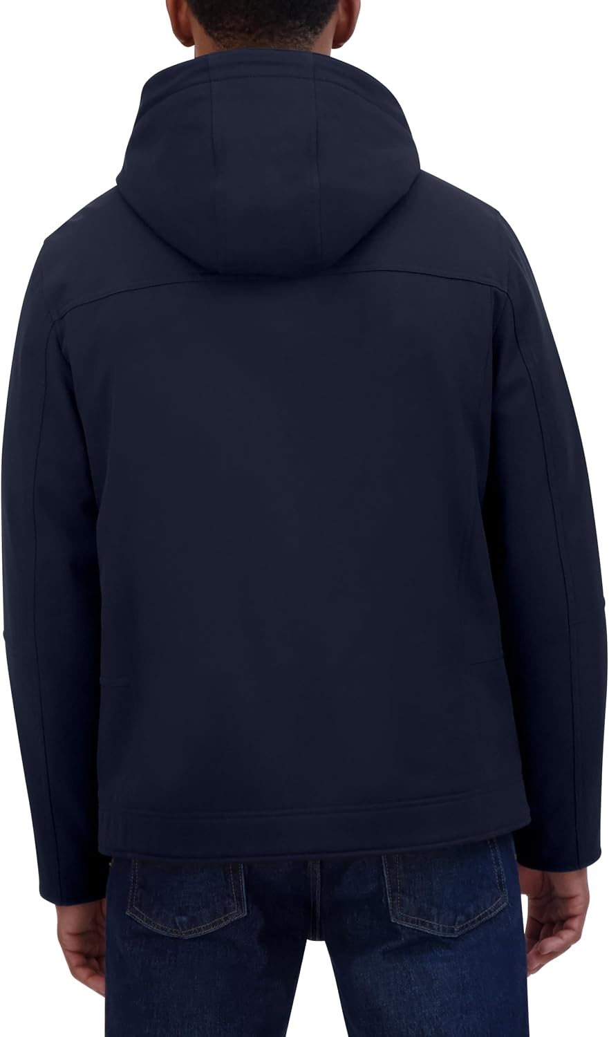 image:imageNautica Mens Sherpa Lined Softshell Jacket Full Zip Adjustable Hood Wind ResistantNavy Seas