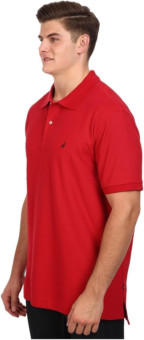 image:imageNautica Mens Short Sleeve Solid Deck Polo Shirt ShirtNautical Red