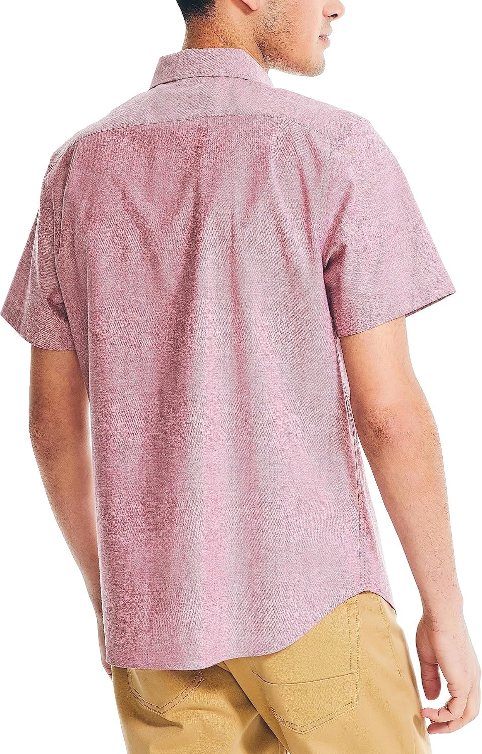 image:imageNautica Mens ShortSleeve Oxford ShirtBiking Red