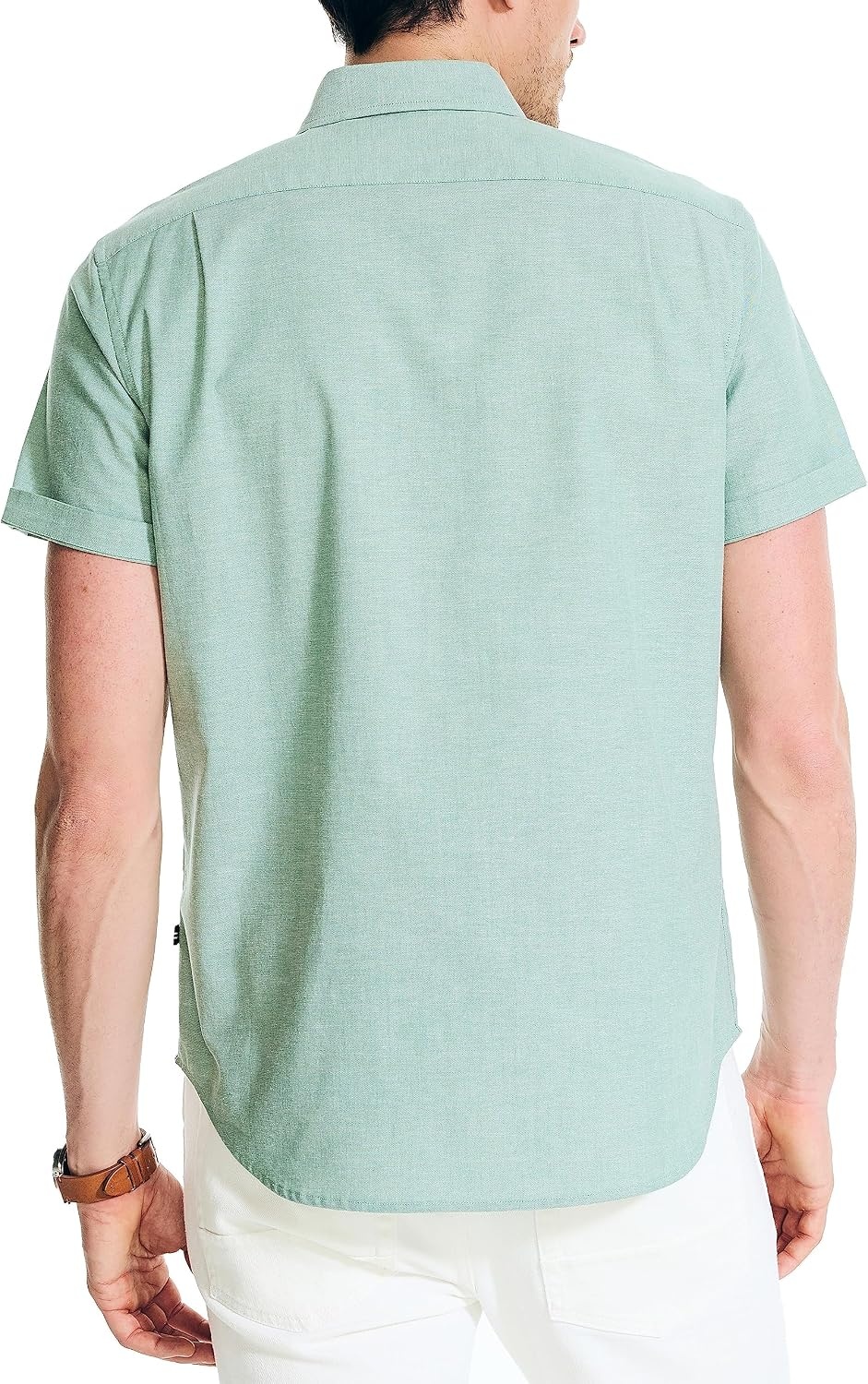 image:imageNautica Mens ShortSleeve Oxford ShirtCoastal Pine