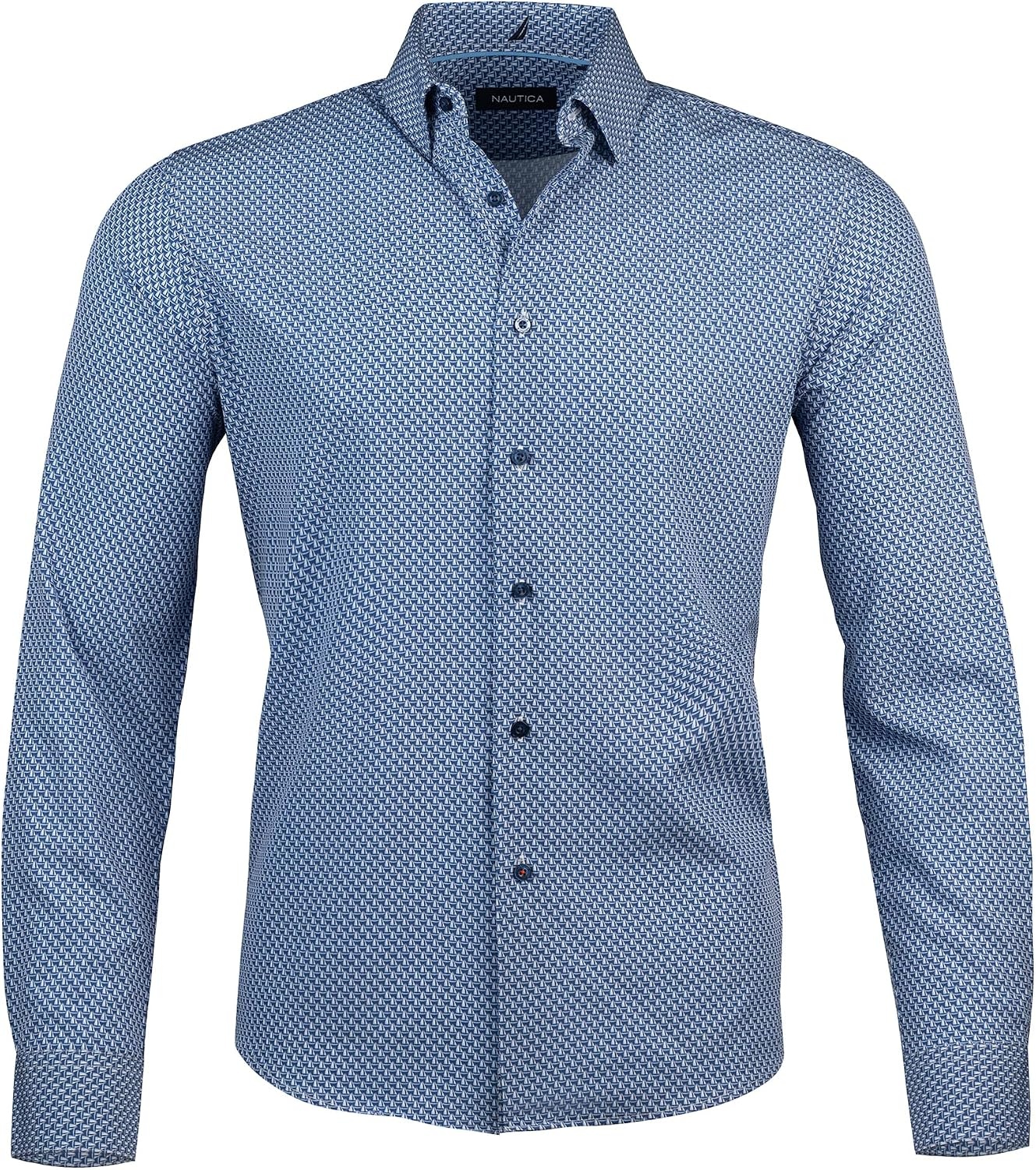 image:imageNautica Mens Slim FitBlue Sailboat Print