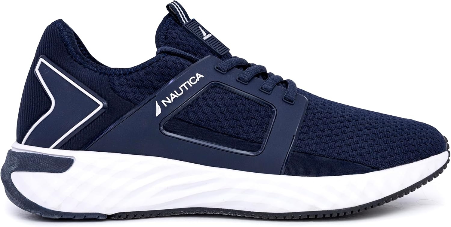 image:imageNautica Mens Sneakers Athletic Comfortable Casual LaceUp Fashion Walking ShoesNavy White Aron