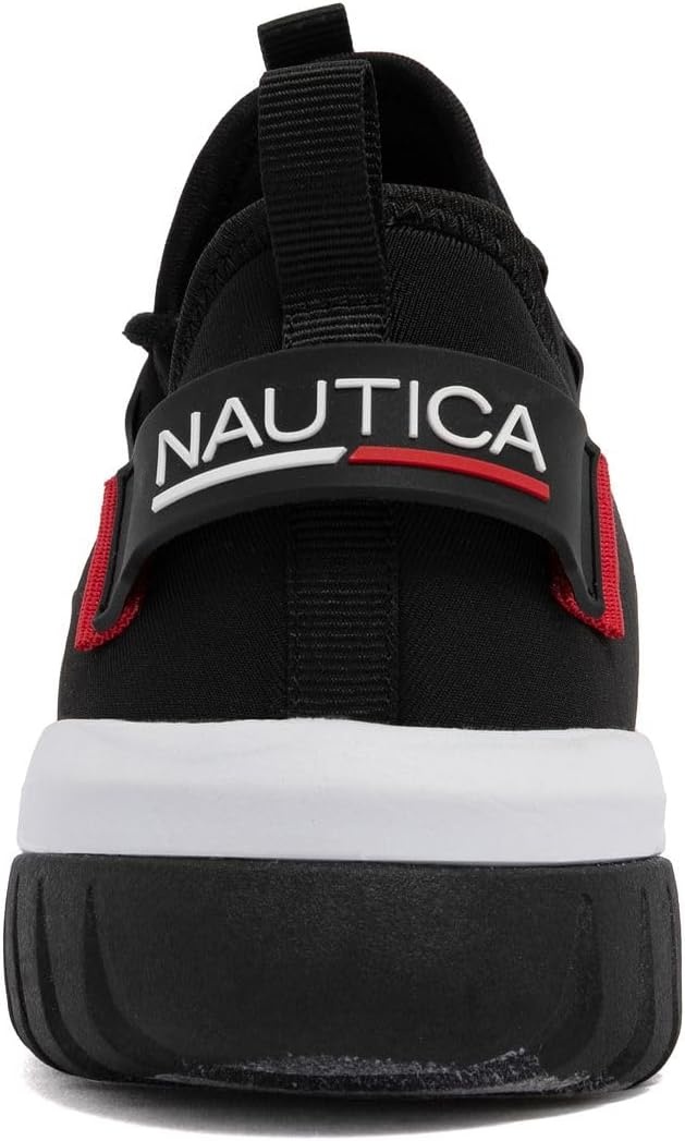 image:imageNautica Mens Sneakers Athletic Comfortable Casual LaceUp Fashion Walking ShoesRed Black Geoff
