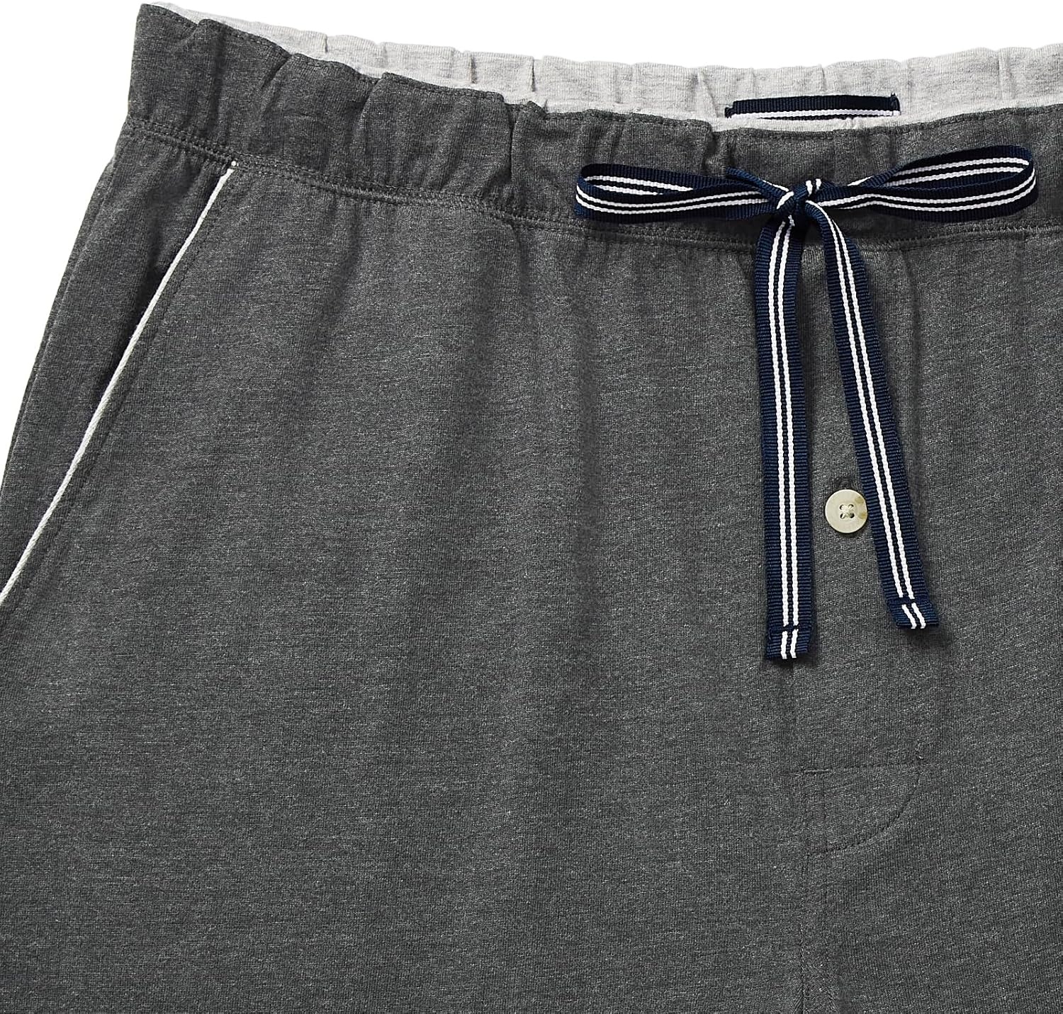image:imageNautica Mens Soft Knit Elastic Waistband Sleep Lounge ShortCharcoal Heather