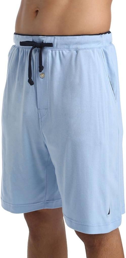 image:imageNautica Mens Soft Knit Elastic Waistband Sleep Lounge ShortTrue Black