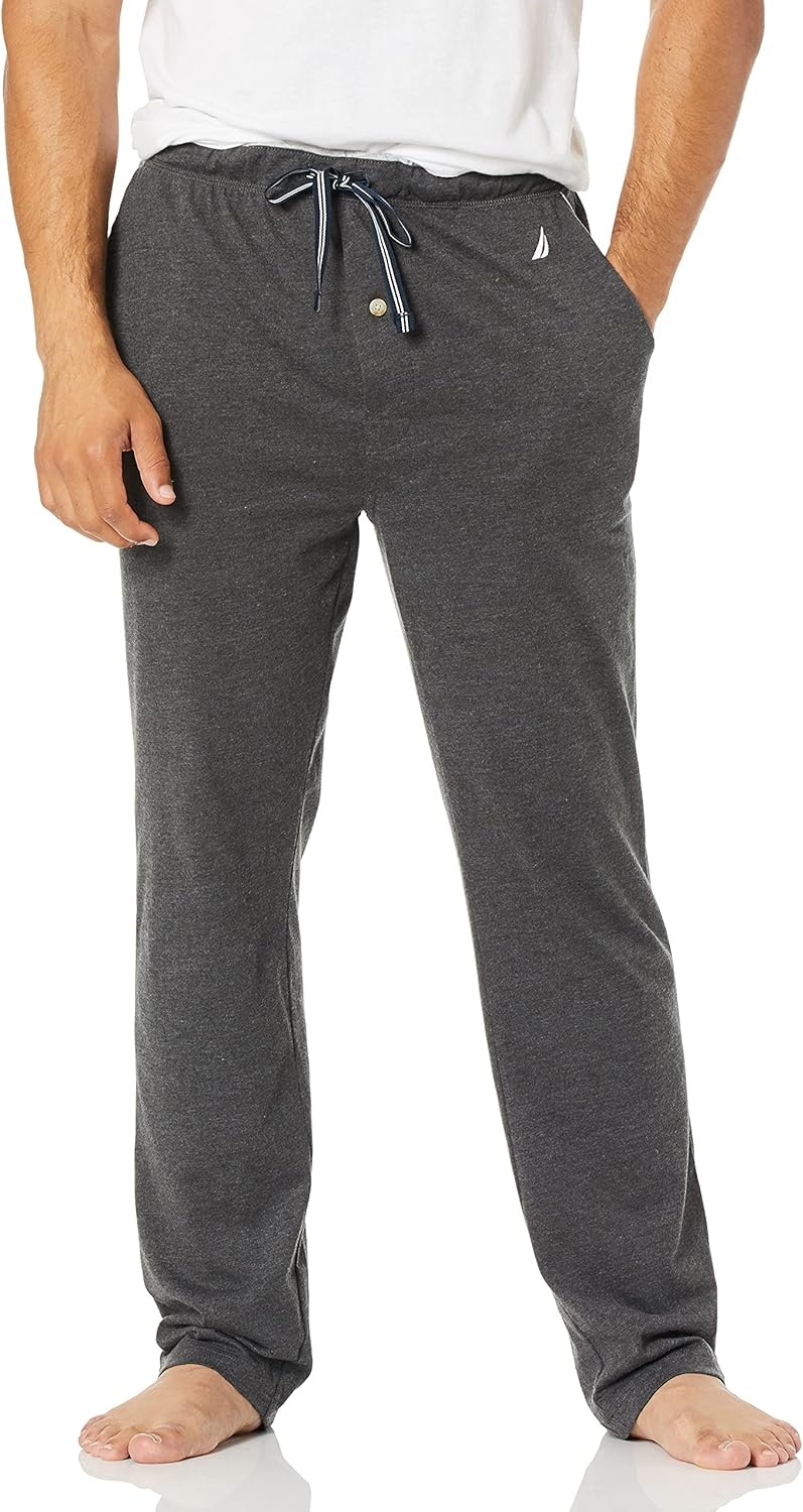 image:imageNautica Mens Soft Knit Sleep Lounge PantCharcoal Heather