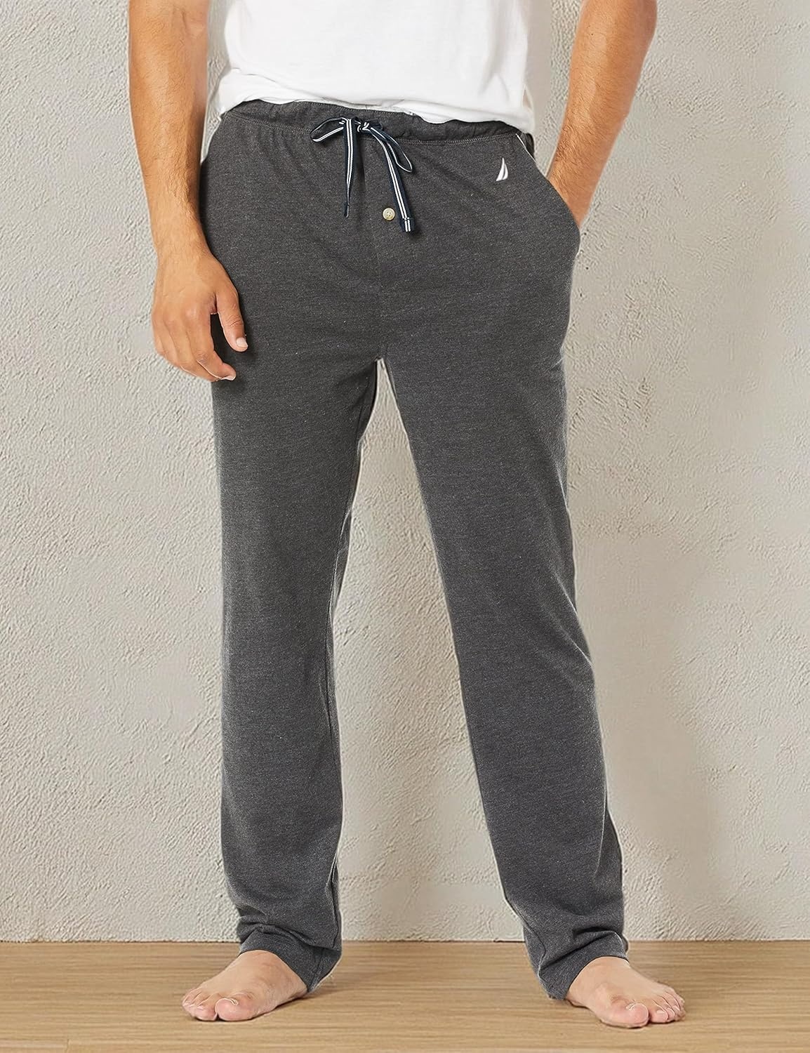 image:imageNautica Mens Soft Knit Sleep Lounge PantCharcoal Heather